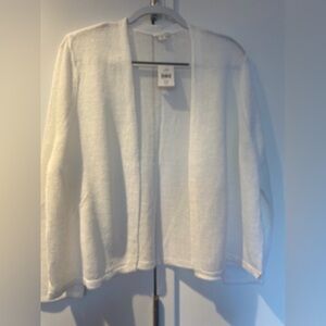 Women’s white LOFT sweater size petite XL New With Tags